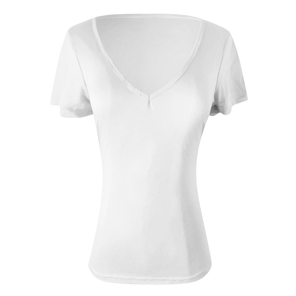 Simple V-neck T-shirt