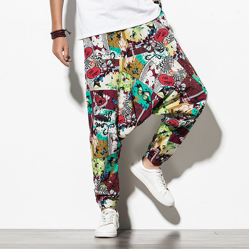 Graphic Harem Pants